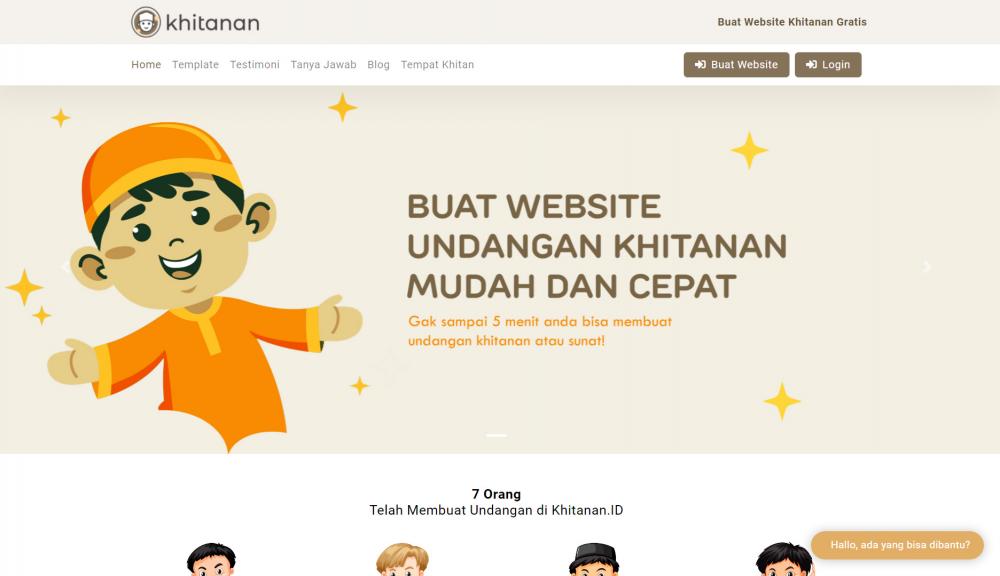 Anak Anda Dikhitan? Yuk Buat Undangan Khitan Digitalnya di Khitanan.ID