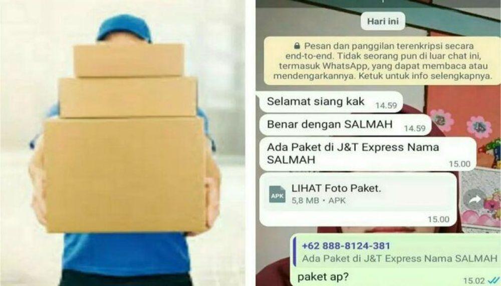 Hati-hati! Modus Baru Menguras Isi Rekening dengan Mengirimkan Informasi Paket melalui Aplikasi Android