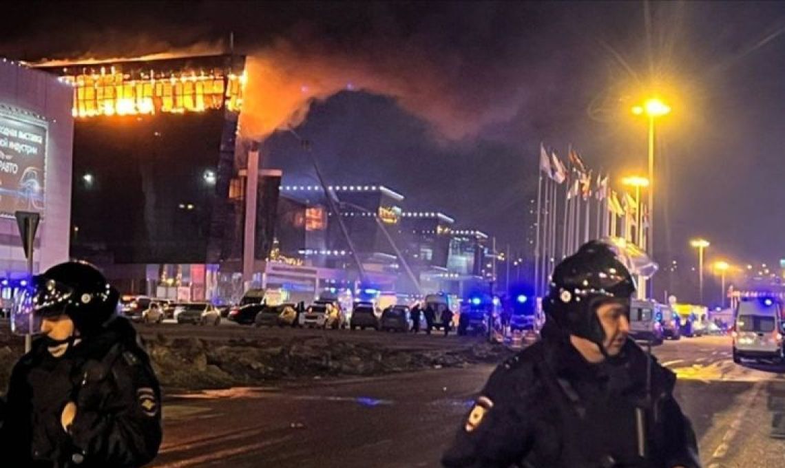 Serangan Teroris Di Gedung Konser Dekat Moskow Menewaskan 60 Orang.